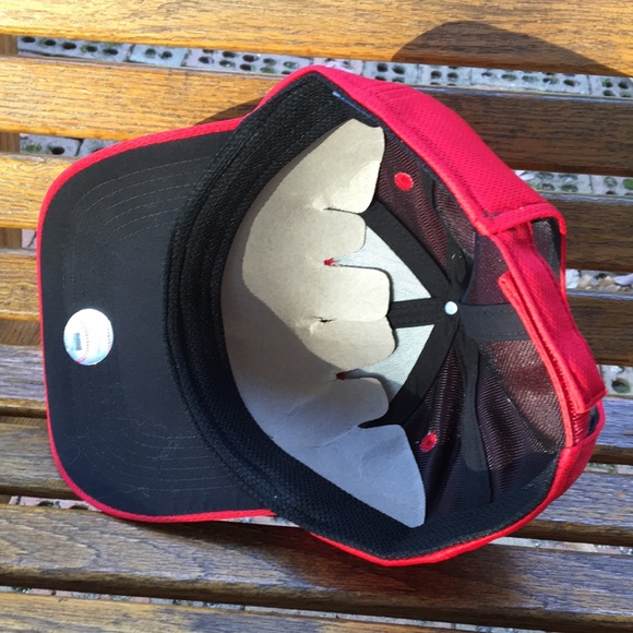 Team MLB youth Cincinnati Reds baseball cap 6 full panel hat adjustable strap - Picture 9 of 14